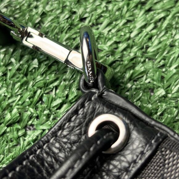 Coach Dempsey Drawstring Bucket Mini Bag SigJacquard Star Embroidery SMOKE BLACK - Picture 6 of 9